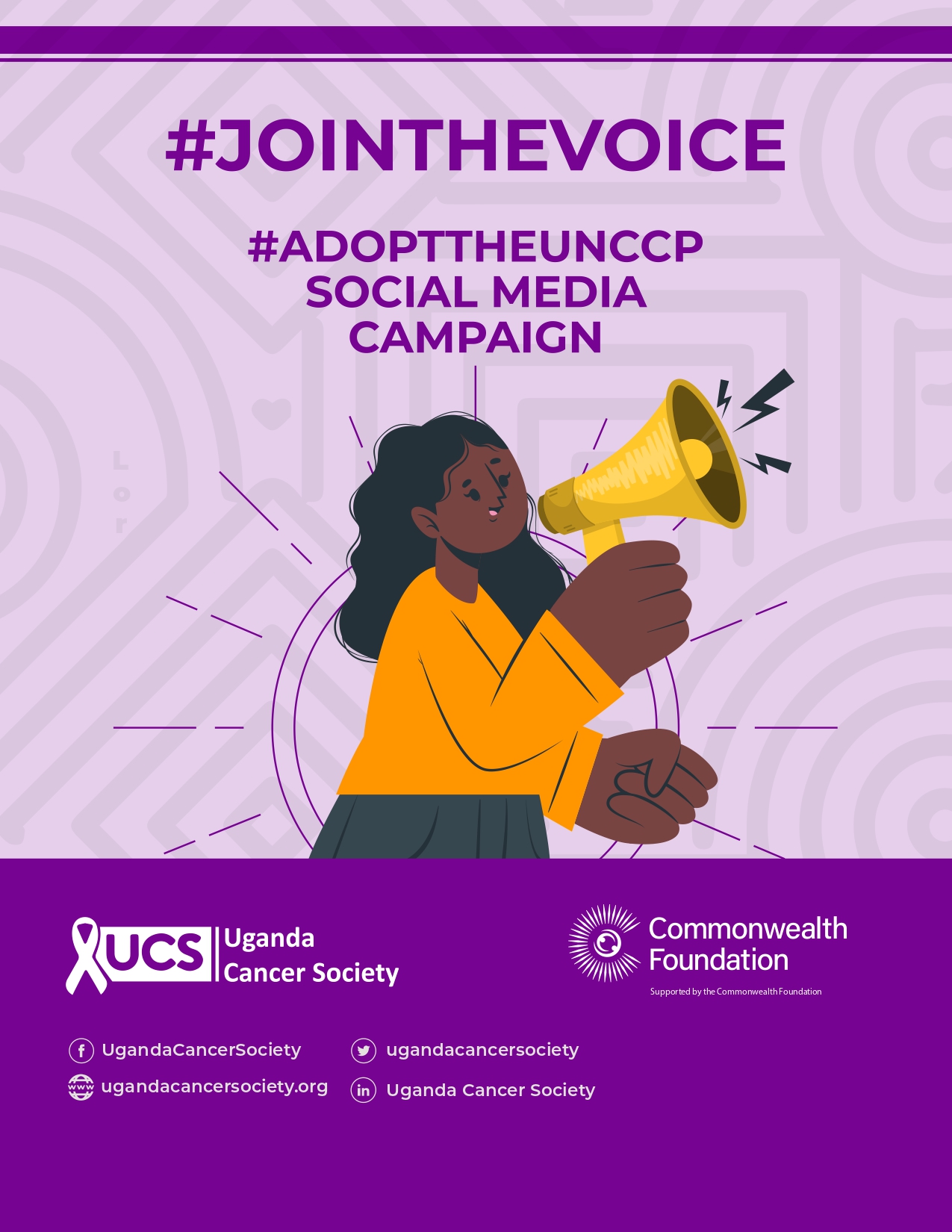 #jointhevoice #adopttheUNCCP social media campaign